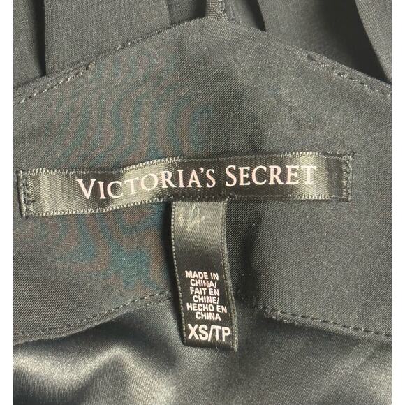 Victoria's Secret Black Embellished Slip Dress Dark Romantic XS - Picture 7 of 7